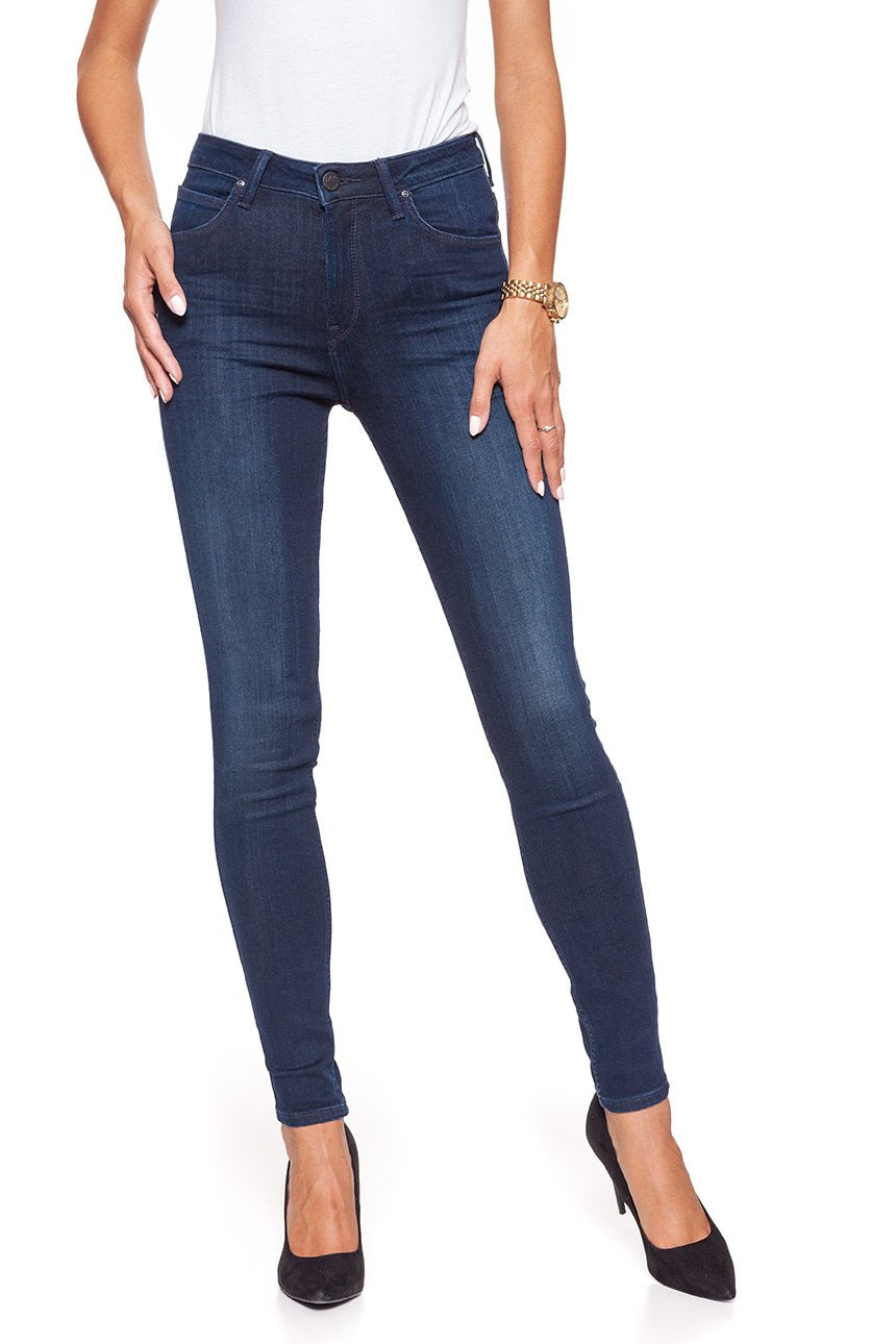 SPODNIE DAMSKIE LEE SCARLETT HIGH MIDNIGHT WORN L626KJMA, W25 L31