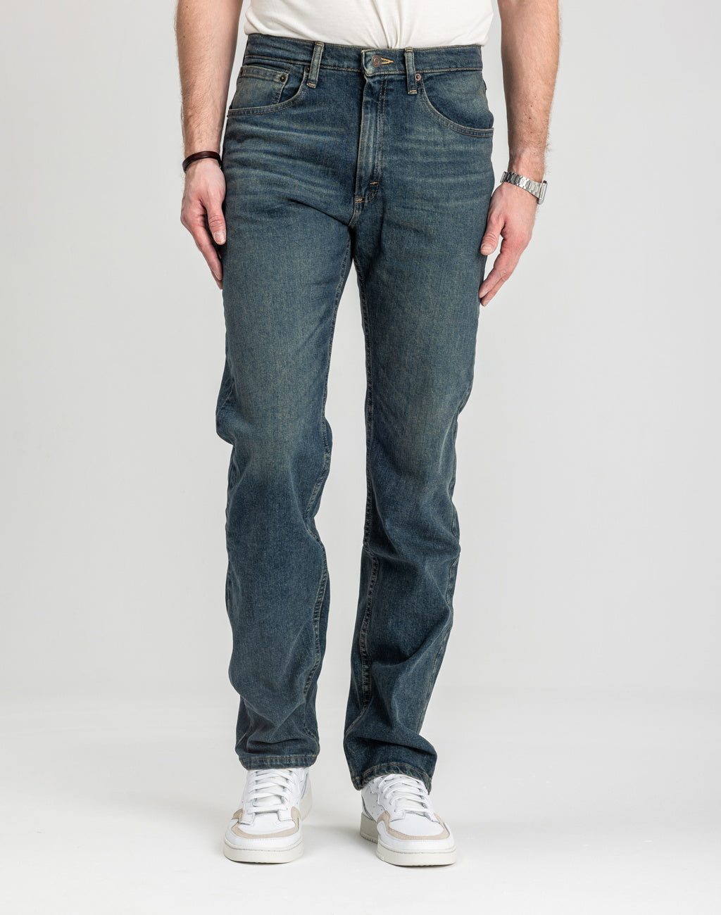 Męskie Spodnie Jeansowe Wrangler Regular Fit River 112352955, W33 L32