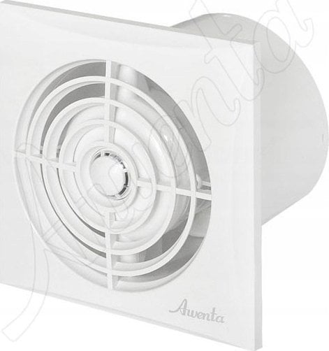 AWENTA Wentylator łazienkowy WZ125W Silence fi125mm 135m3/h 9W 230V z wyłącznikiem sznurkowym biały