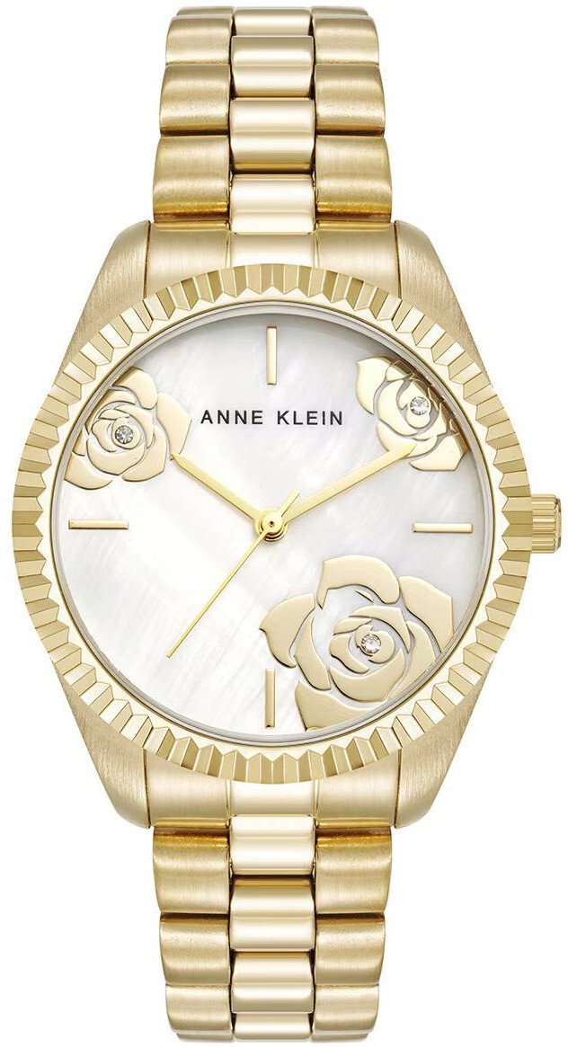 Zegarek Anne Klein Zegarek damski AK-5288FMGB CYRKONIE złoty