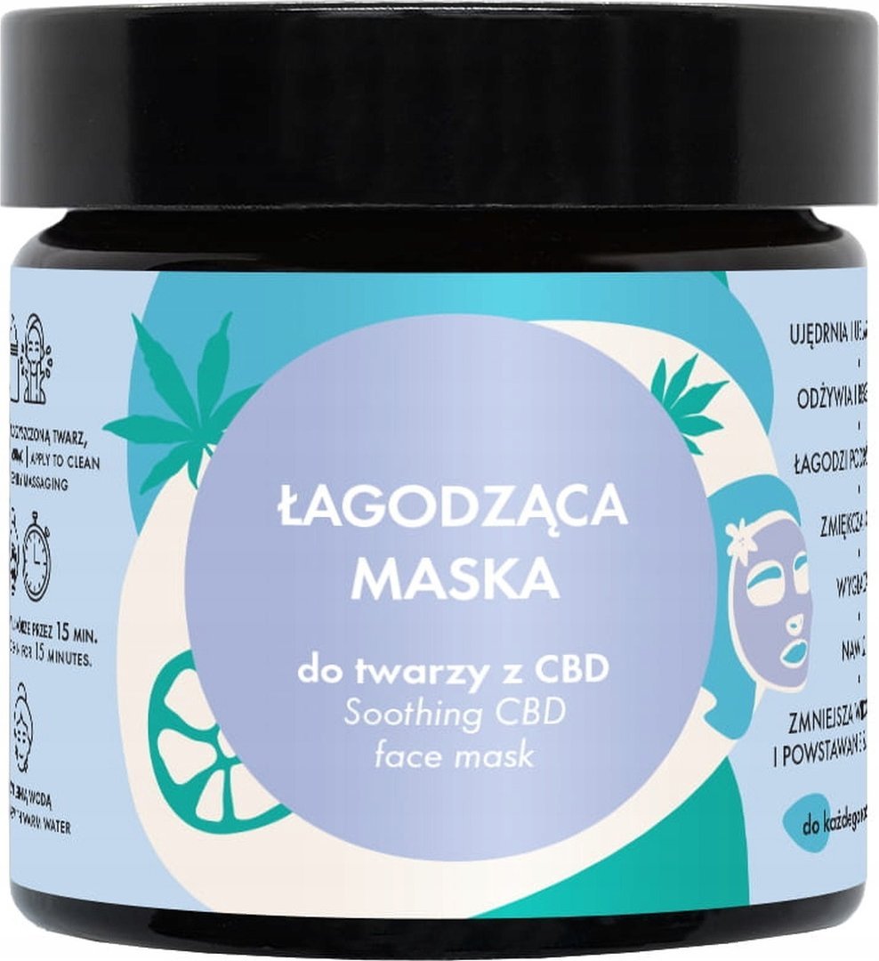 Lullalove Łagodząca maska do twarzy z CBD 60ml