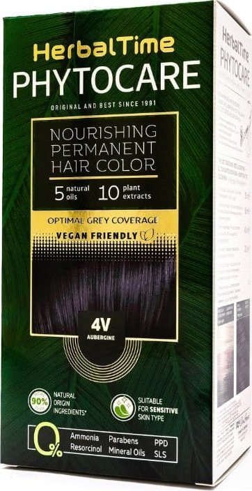 ENERGY OF VITAMINS HERBAL TIME Phytocare Farba do włosów 4V Aubergine