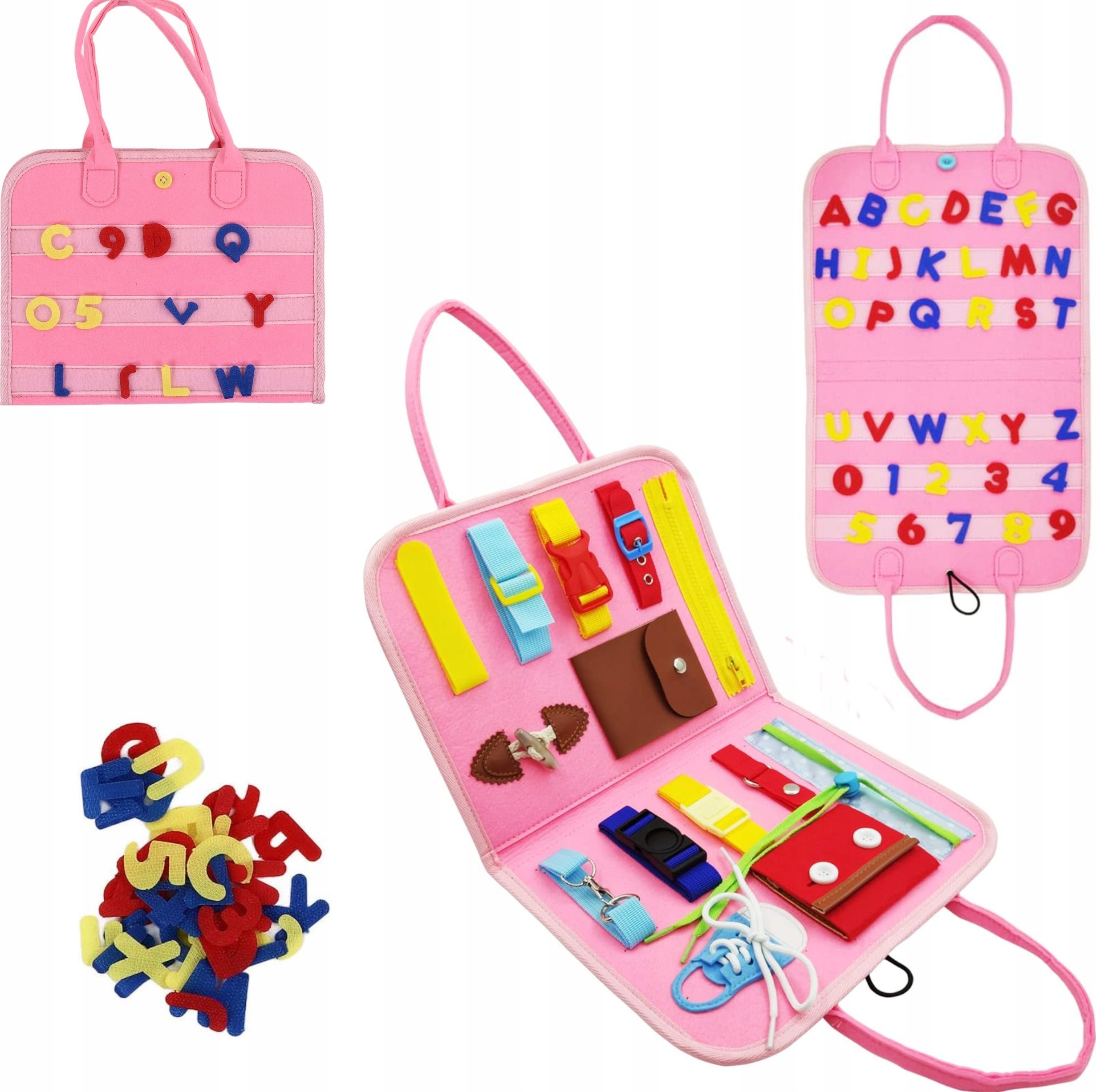 LUXMA Tablica manipulacyjna książka filcowa składana dla dzieci F43