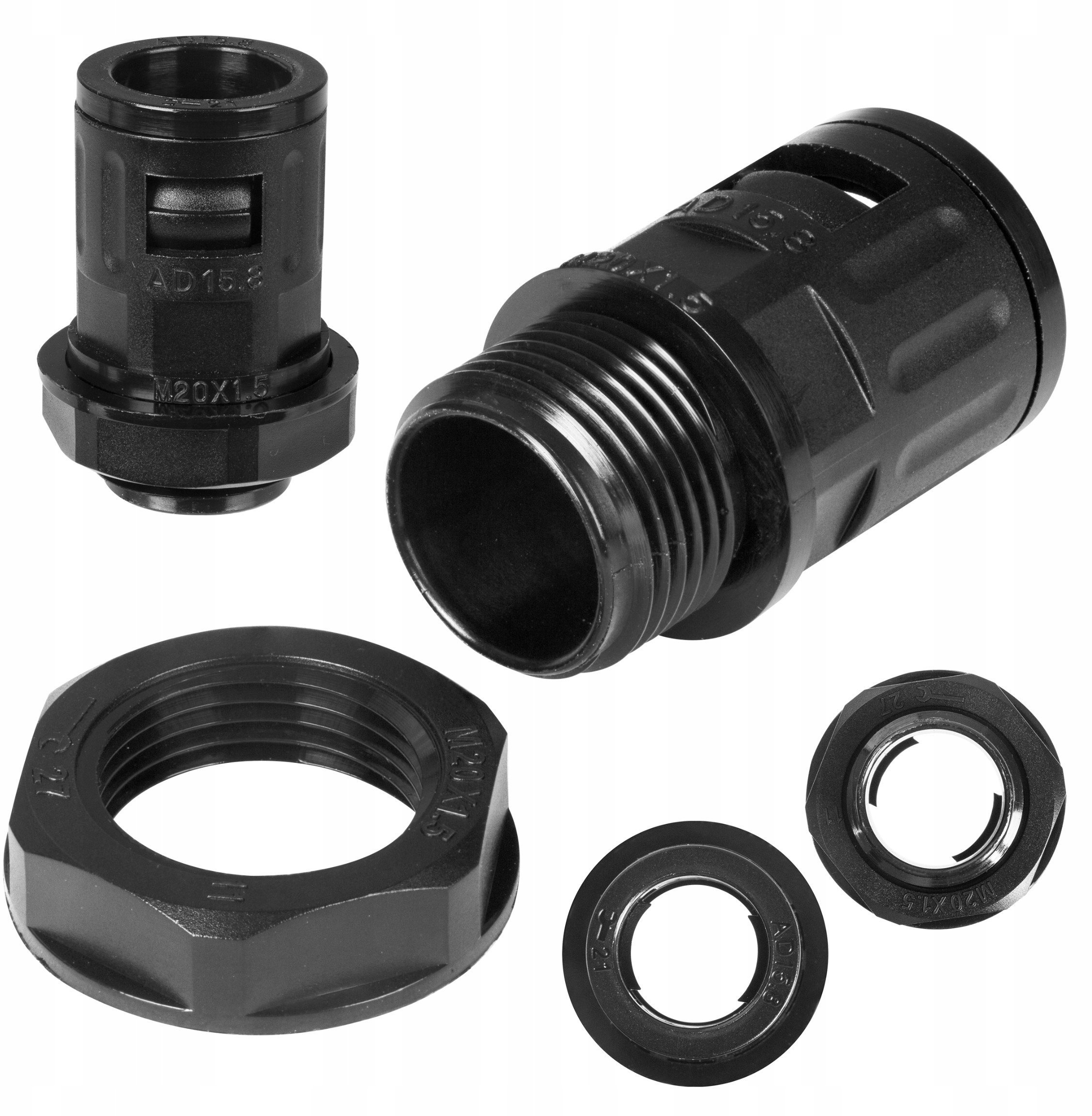 Agam Dławik do peszla ANA-QUICK M20x1,5-NW12 - BLACK 968.117.2 /1szt./