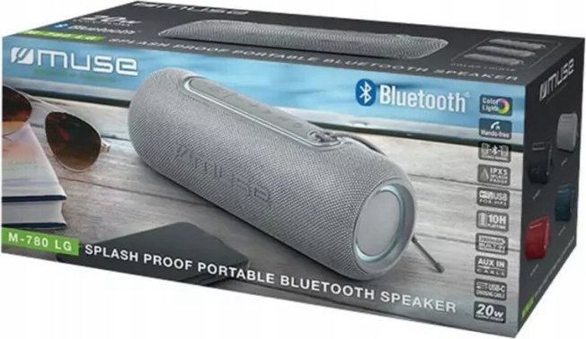 Głośnik LG Muse | M-780 | Speaker Splash Proof | Odporny na wodę | Bluetooth | Srebrny | Bezprzewodowe połączenie