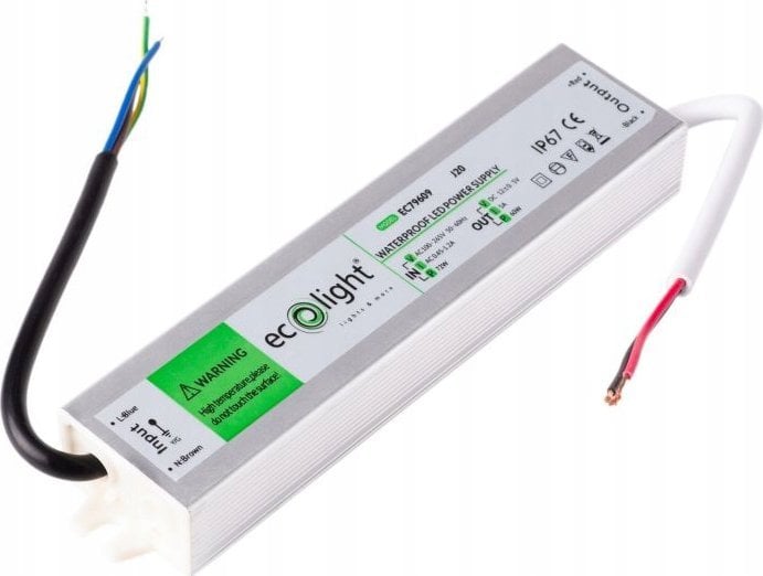 ECOLIGHT2 Zasilacz LED hermetyczny Ecolight EC79609 IP67 60W 12V