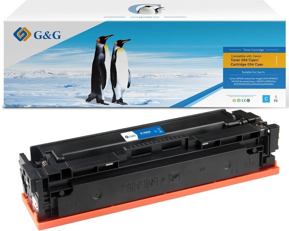 Toner G&G G&G kompatybilny toner z Canon 054C, NT-PC054C, cyan, 1200s