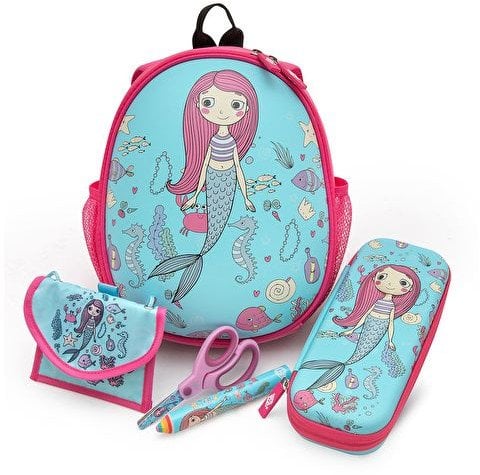 Manfrotto WEDO Kinder-Rucksack Meerjungfrau mit Netztaschen innen/auße
