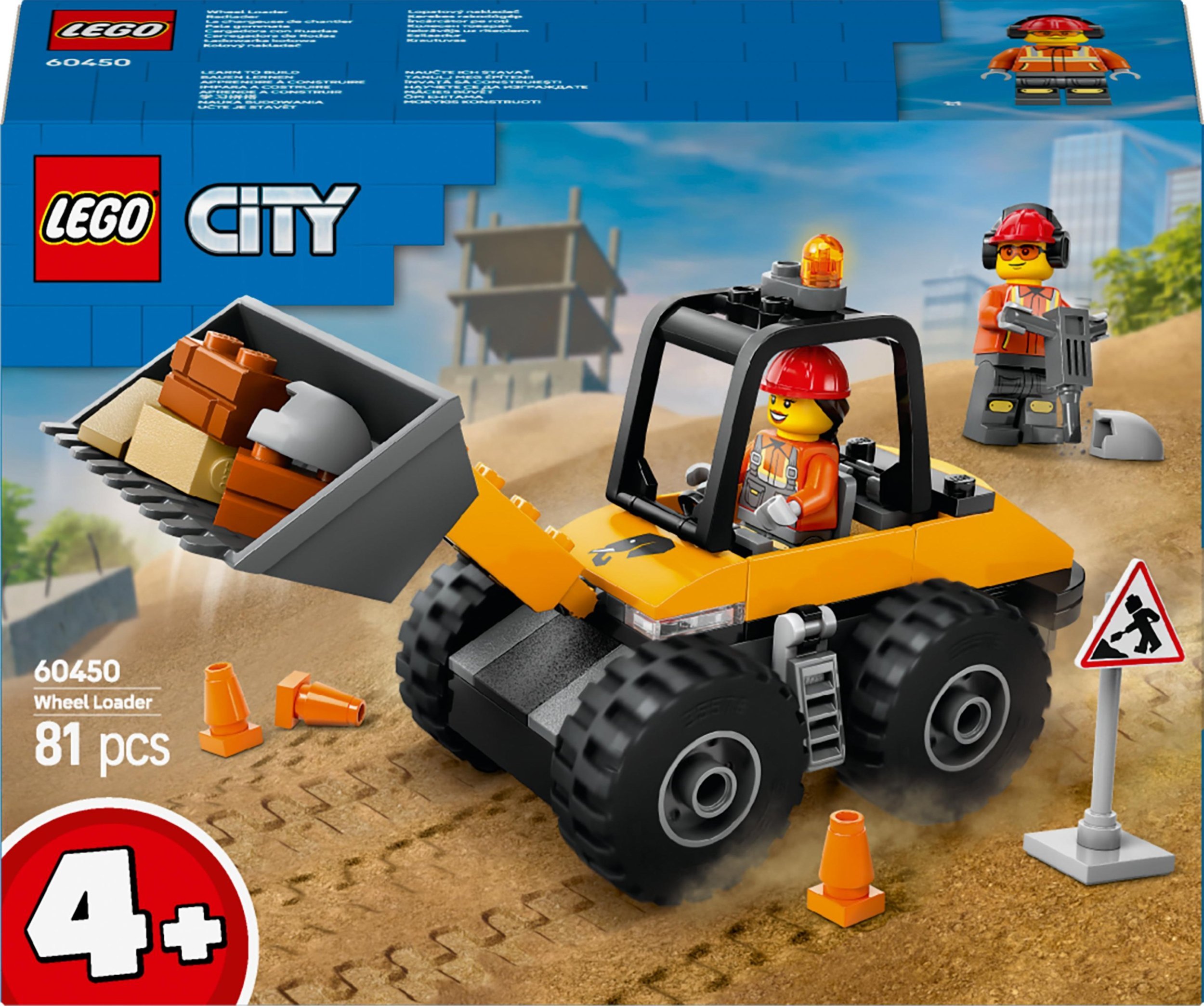 LEGO City Żółta ładowarka kołowa (60450)