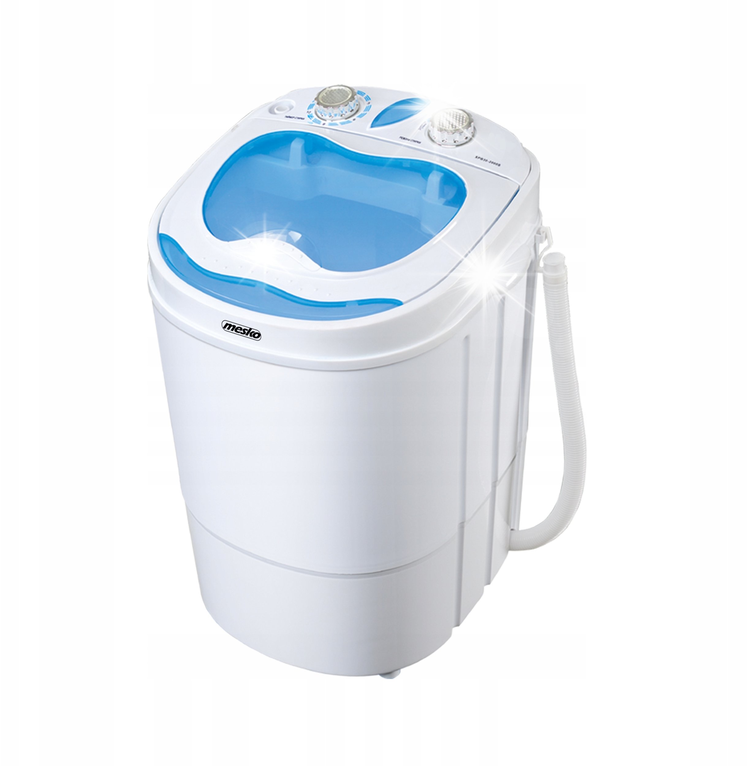 Adler Pralka Turystyczna WIRNIKOWA z Wirówką mini mała Przenośna do 3kg 580W