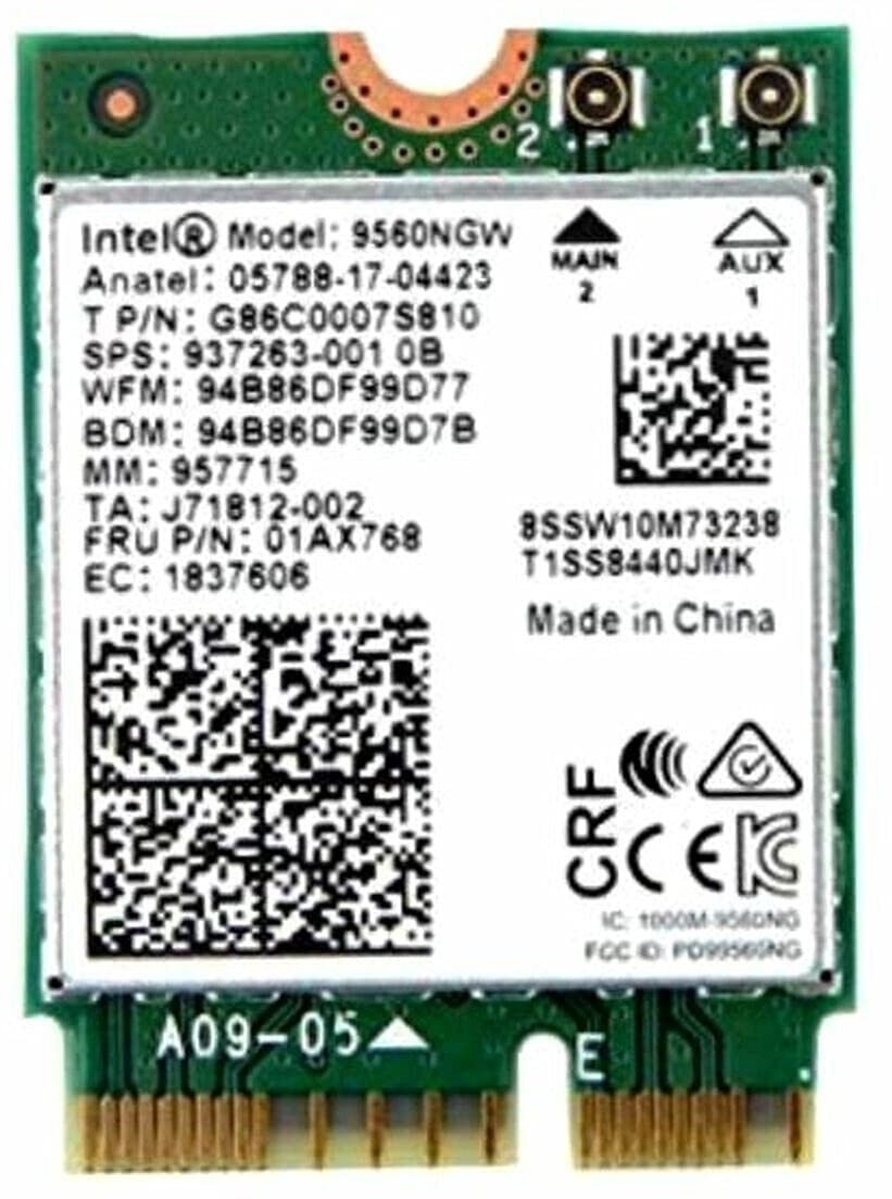 Karta sieciowa Lenovo Wireless,CMB,IN,9560 80 NVM2