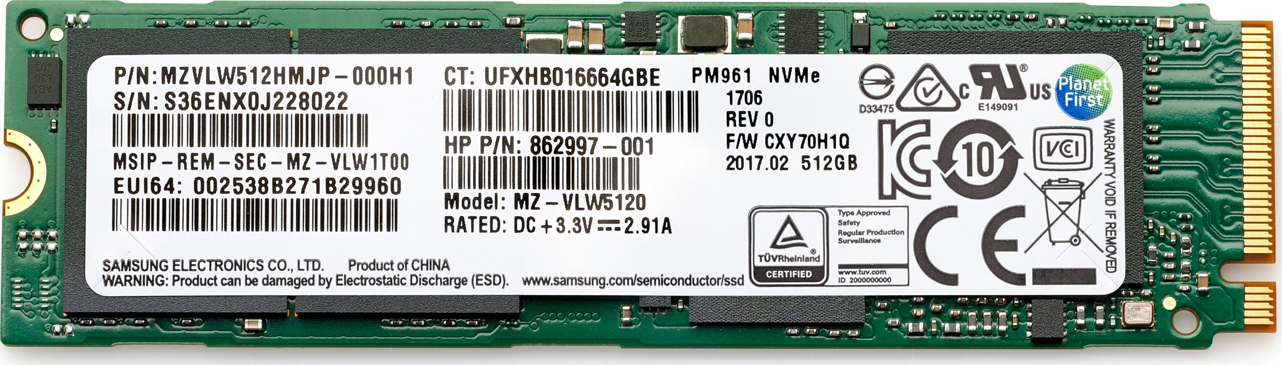 Zdjęcia - SSD HP Dysk   1TB M.2 2280 PCI-E x4 Gen4 NVMe  (406L7AA)