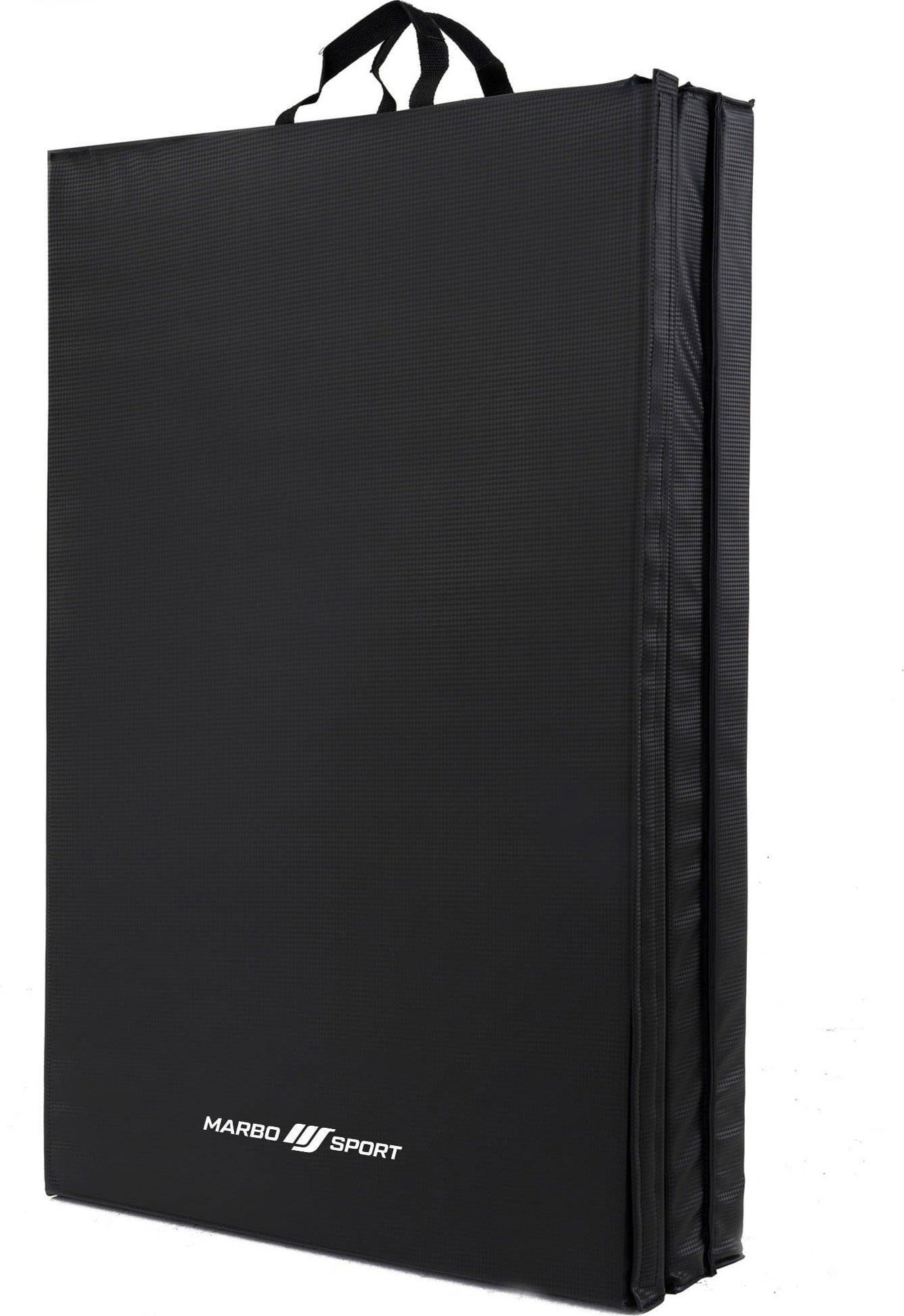Marbo Sport Materac gimnastyczny składany twardy z rzepami 180 x 90 x 5 cm czarny - Marbo Sport
