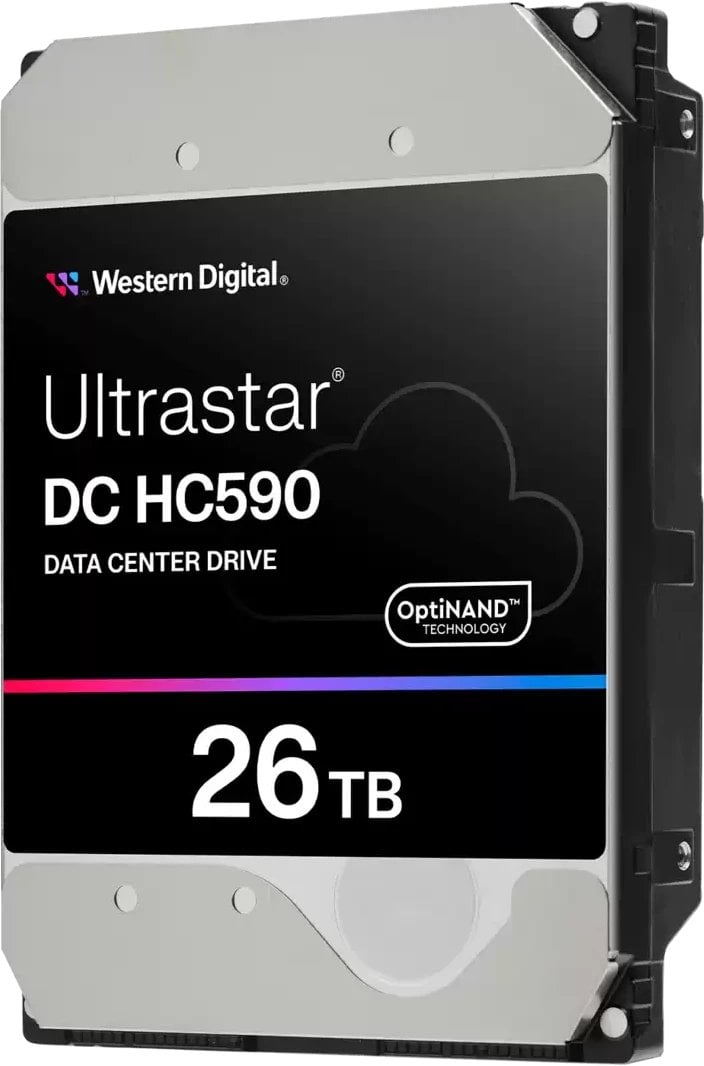 Dysk WD Ultrastar DC HC590 - Dysk twardy - Centrum danych - szyfrowany - 26 TB - wewnętrzny - 3.5" (...