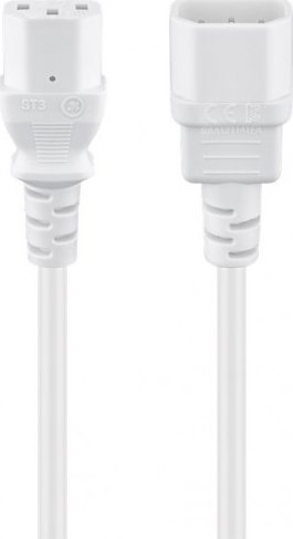Kabel zasilający Triton Przedłużacz do urządzeń chłodniczych, 1 m, biały - Długość kabla 1 m