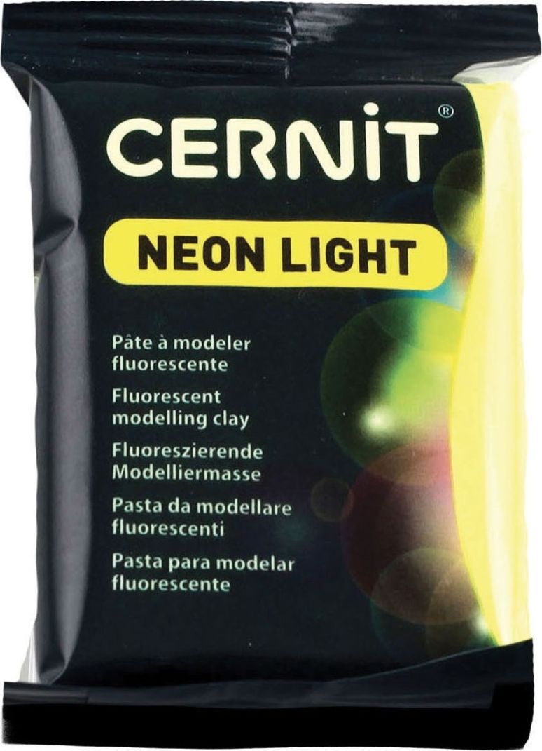 The Clay and Paint Factory Modelina Cernit Neonowa Żółta 56 g