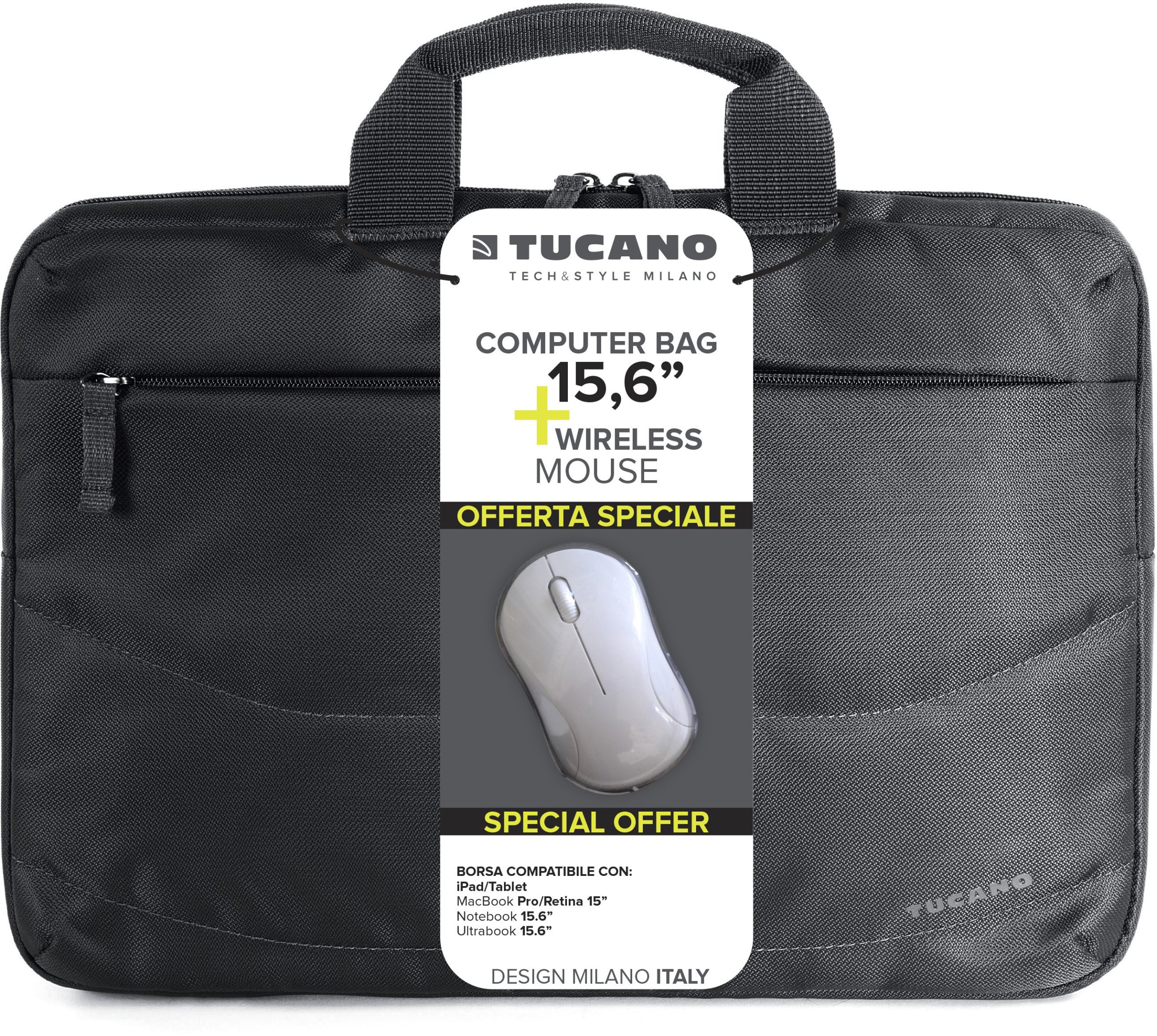 Torba Tucano Tucano Borsa Idea 15.6" computer bag + mouse, black
