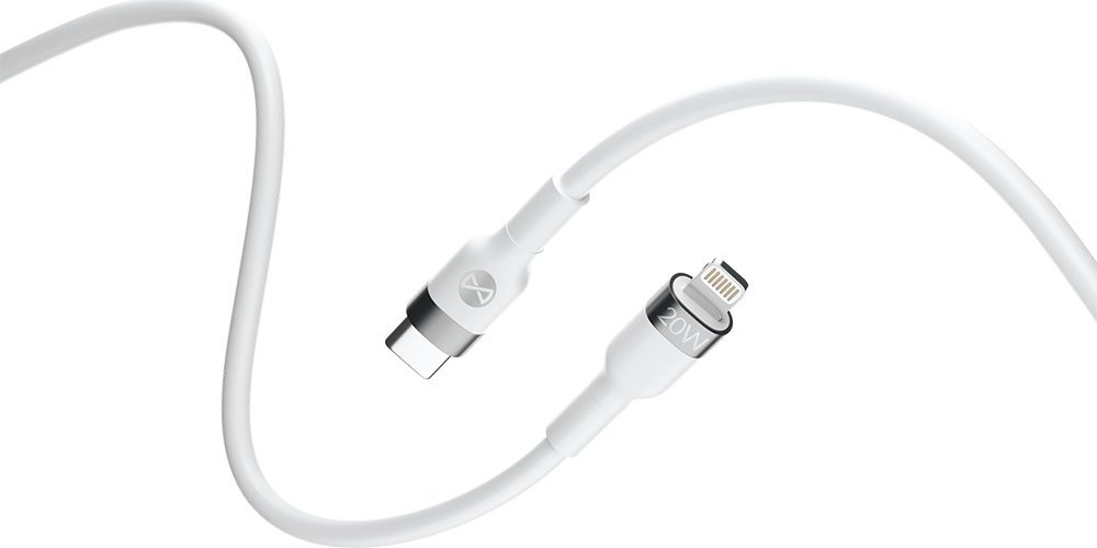 Kabel USB Forever Kabel Flexible Usb-C - Lightning 1,0 M 20W Biały