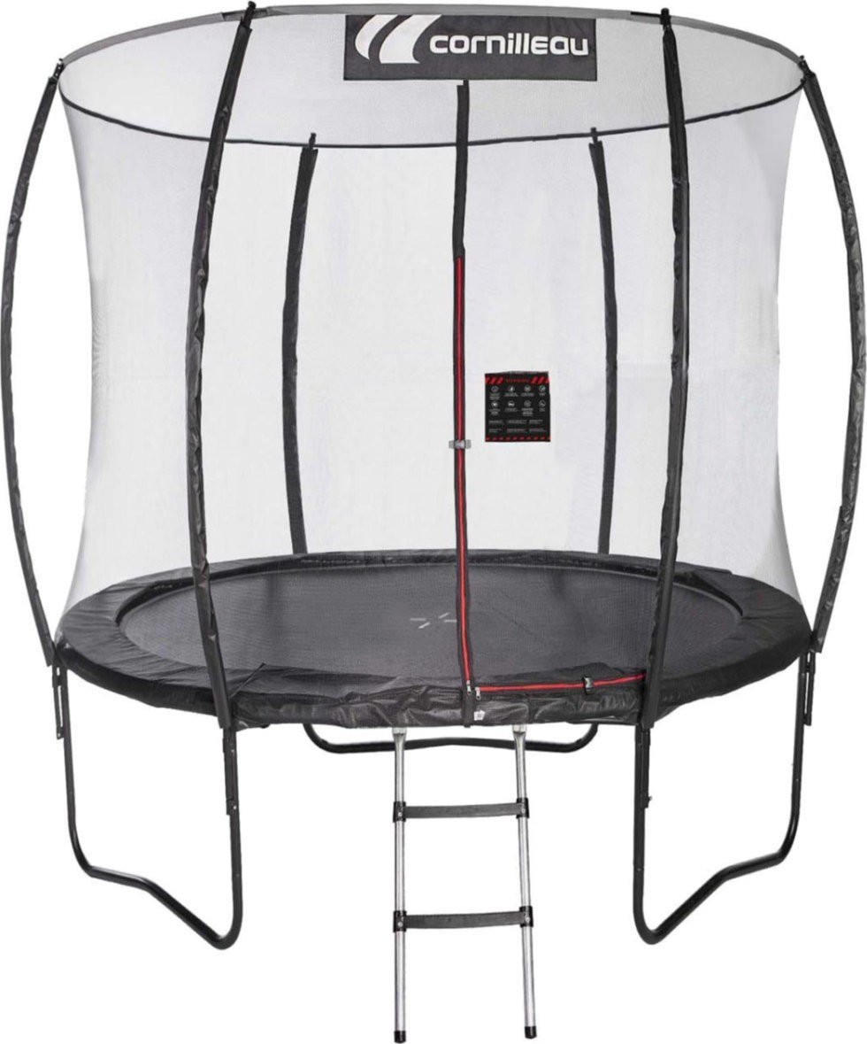 Фото - Батут Cornilleau Trampolina ogrodowa  SpringCare z siatką wewnętrzną 8 FT 244 cm 