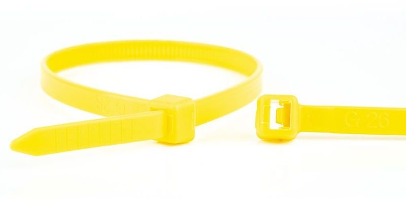 Stabilus WKK Złączki kablowe z tworzywa sztucznego Żółty 370x4,8mm 100 St.