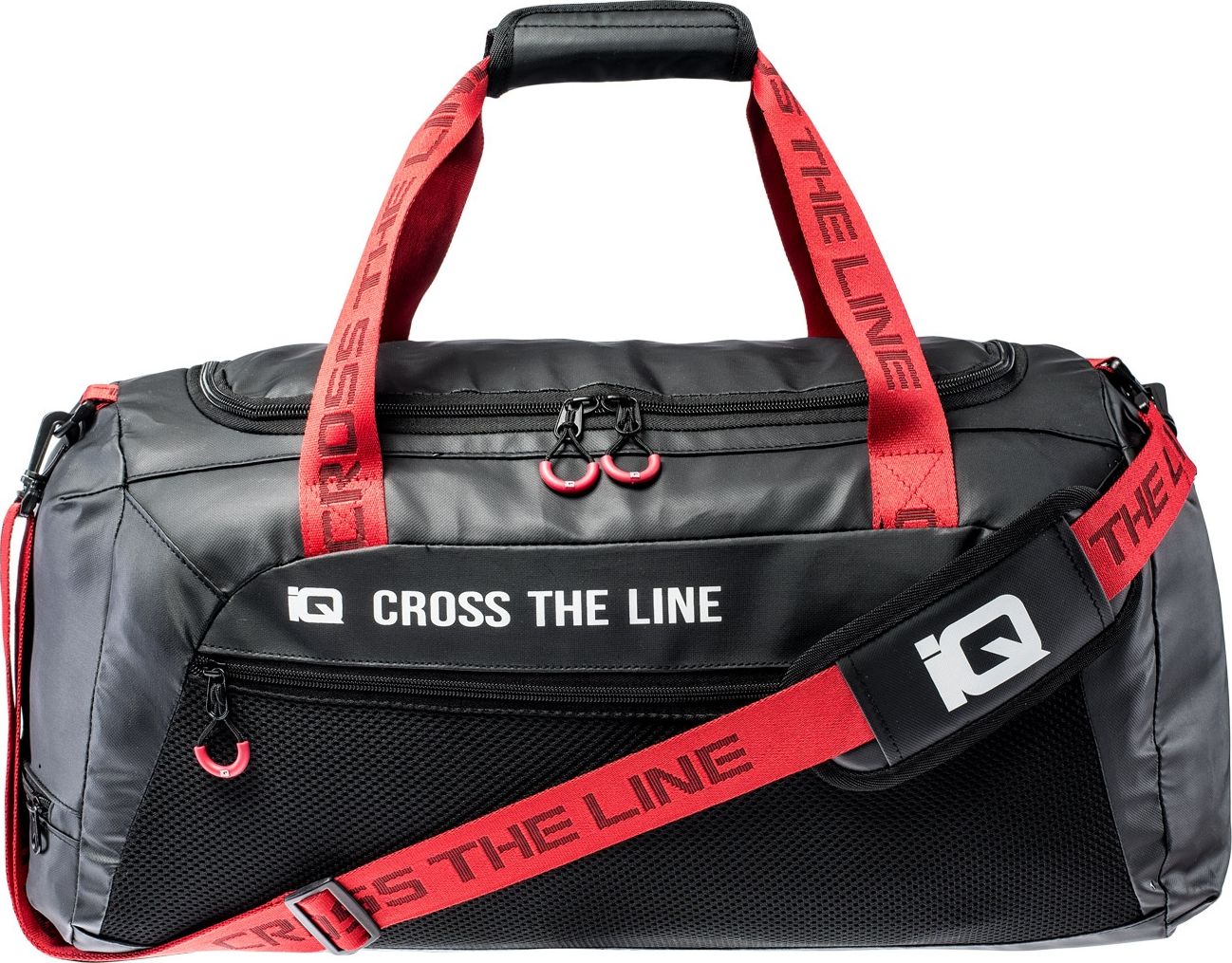 IQ Torba sportowa Ofelius 45L Black/Racing Red