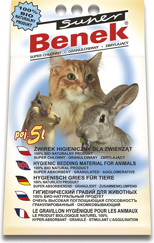 Żwirek dla kota Super Benek Compact Naturalny 5 l