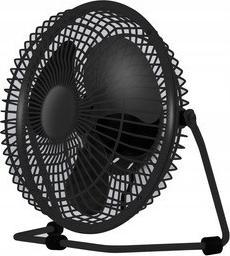 Wentylator USB Volteno Wentylator biurkowy stołowy USB mini czarny