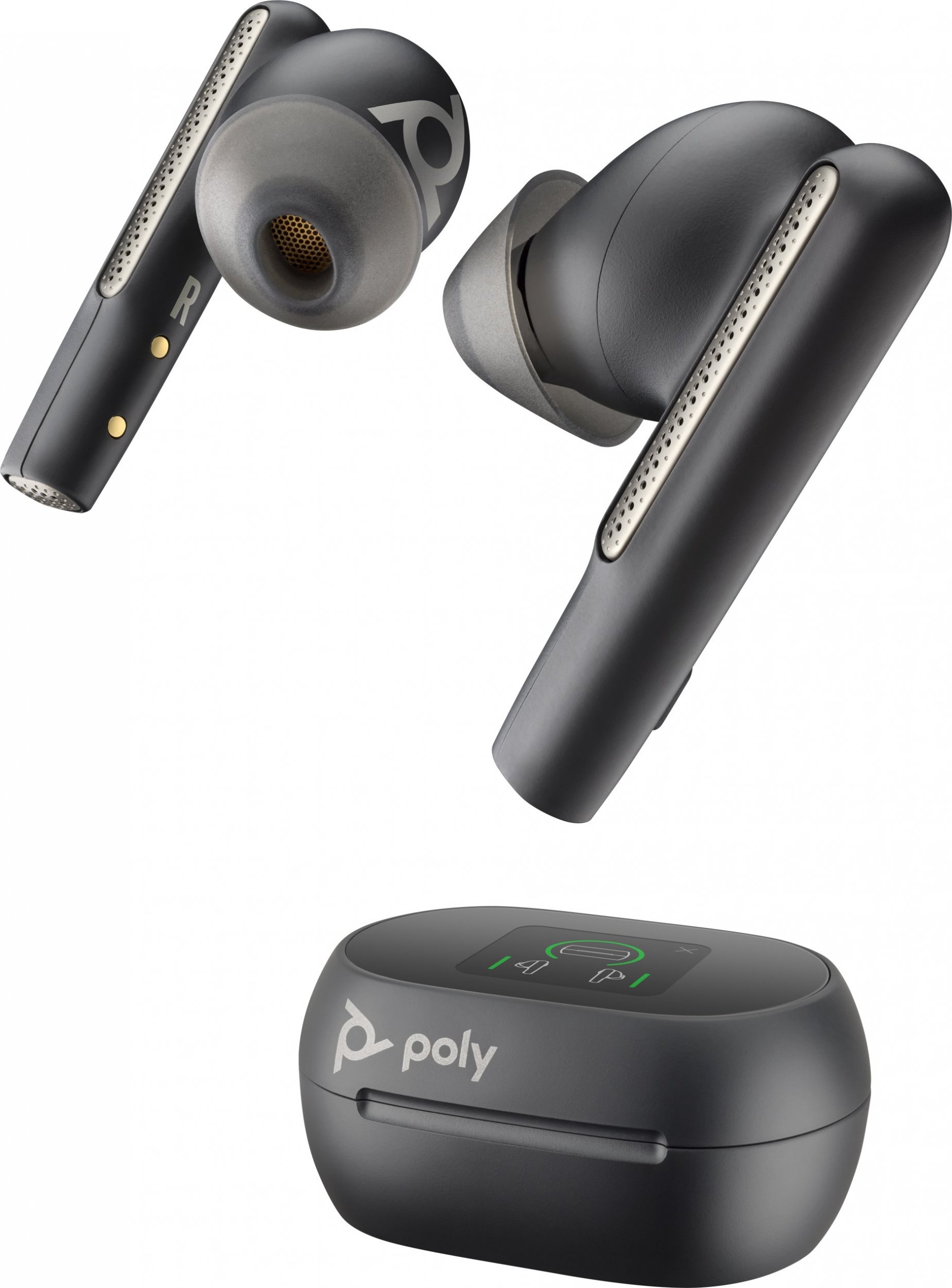 Фото - Навушники Poly Słuchawki  Słuchawki Voyager Free 60+ UC Carbon Black Earbuds BT700 US 
