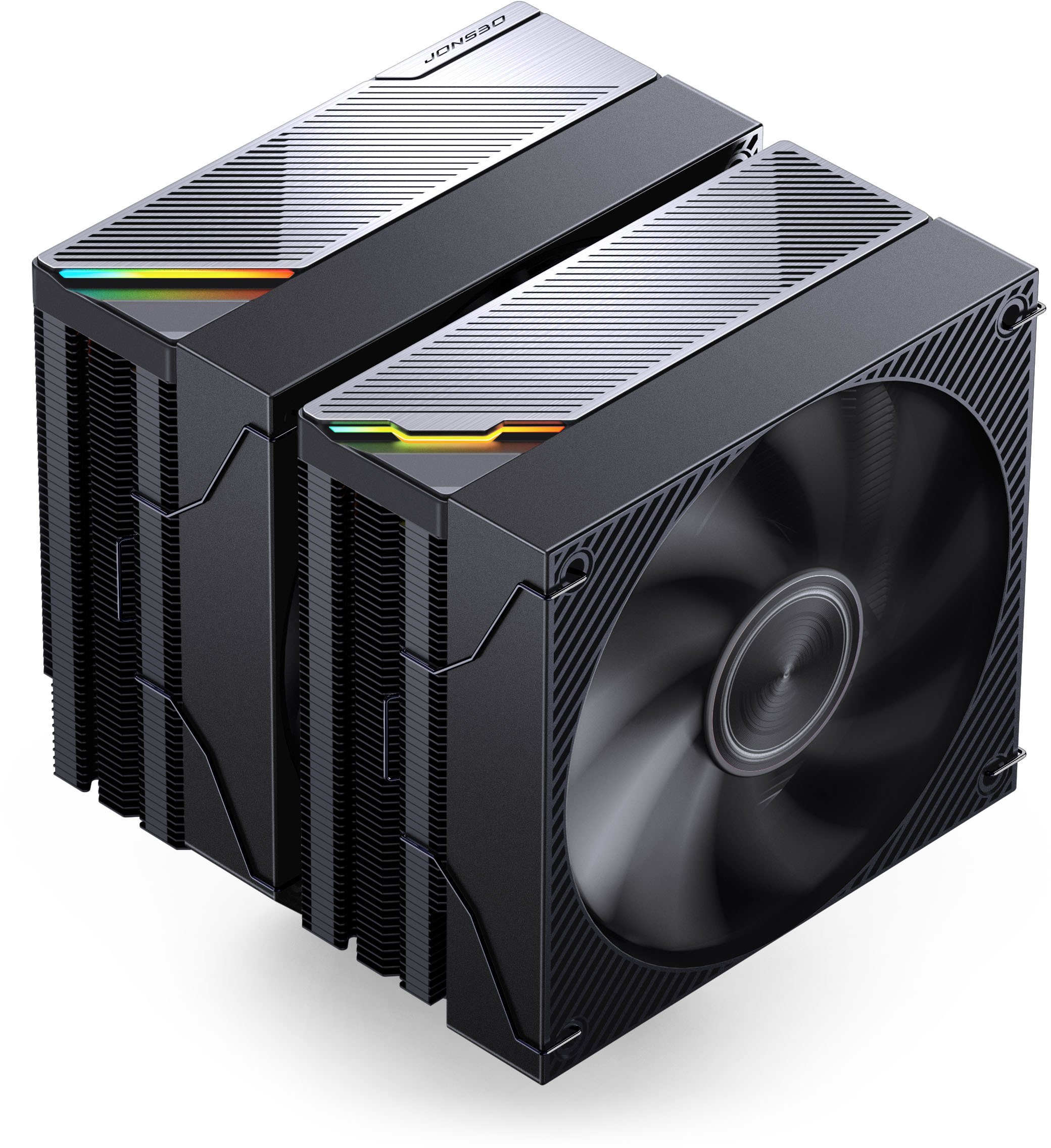 Chłodzenie CPU Jonsbo CA90 chłodzenie CPU, Dual-Tower, 1 x 130mm / 1 x 120mm, PWM, ARGB - czarny