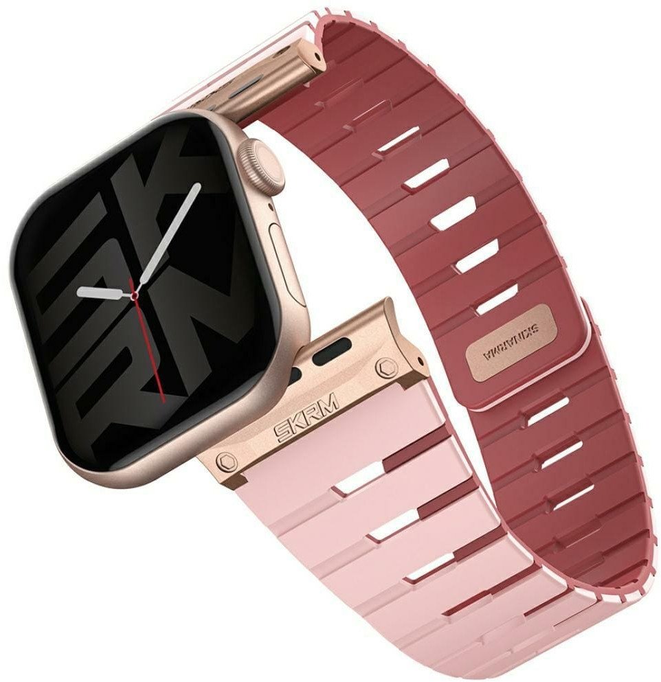 Pasek Skinarma Gemini do Apple Watch 42/41/40 mm różowy