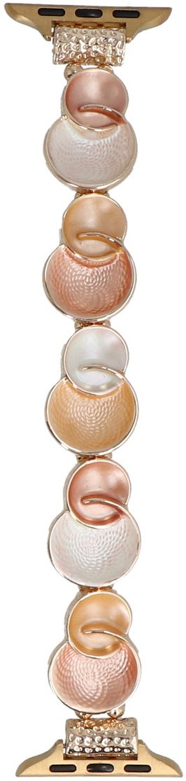 GlacierX bransoleta do smartwatcha Gleam Bubbles Stretch Bracelet Rose Garden do AW 38/40/41mm Różana
