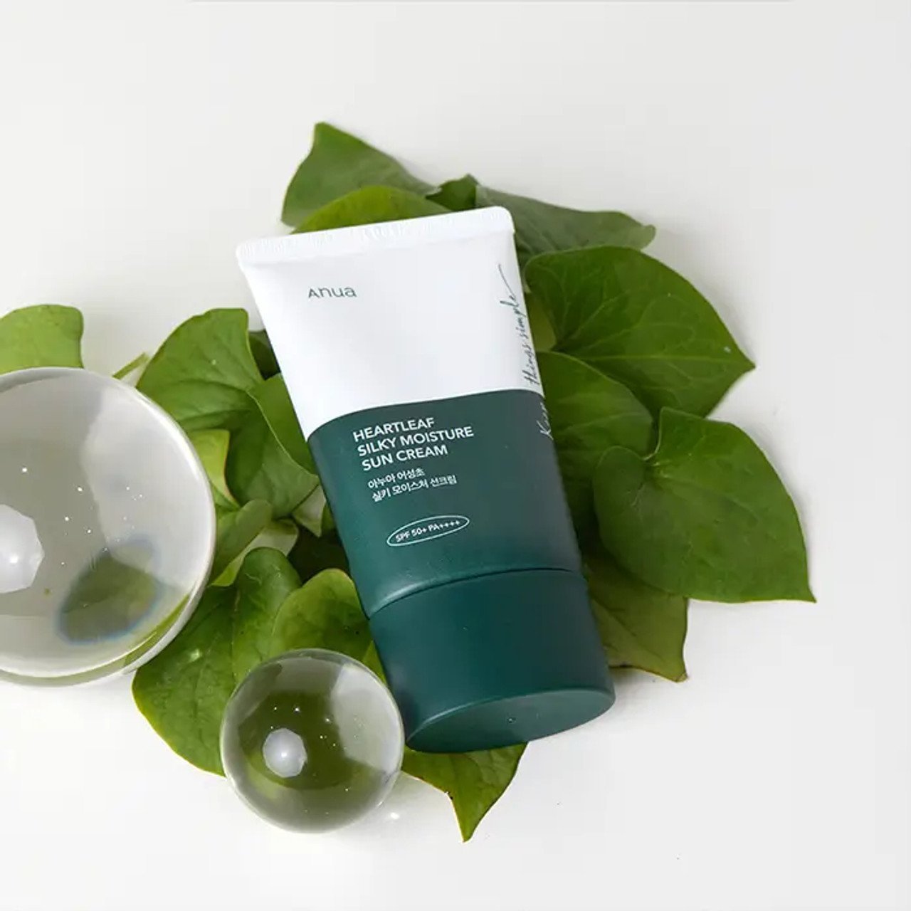 Apsauginis kremas nuo saulės SPF50+ PA+++ Anua Heartleaf Silky Moisture Sunscreen