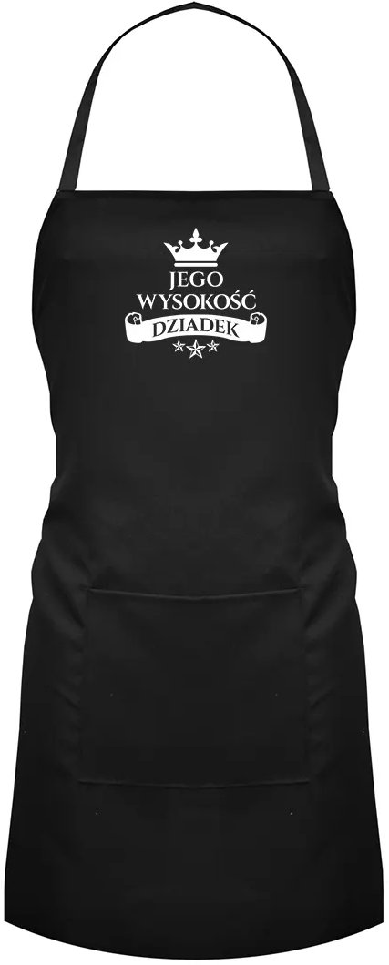Jego wysokość dziadek - fartuch z nadrukiem