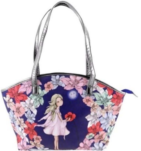 Zdjęcia - Plecak Santoro Torebka Curved Shopper Bag Midnight Garden granatowa  (273820)