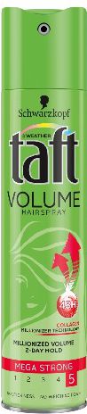 Schwarzkopf Taft Volume Collagen Lakier do włosów mega mocny 250 ml
