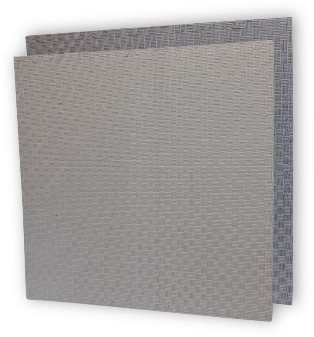 Małpiszon mata do ćwiczeń 100x100x2,5cm - szaro-czarny