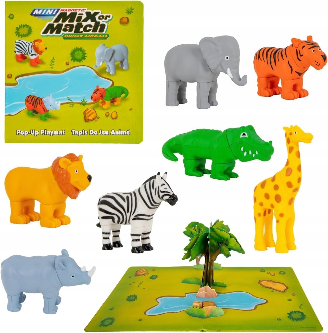 MALIK Zestaw Malblo Magnetic Mini Zwierzęta z dżungli