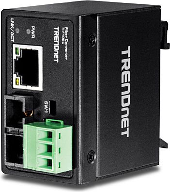 Konwerter światłowodowy TRENDnet 100Base-FX MM. SC, 2km, IP 30 (TI-F10SC)
