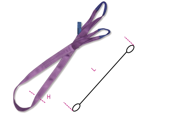 Beta Tools Zawiesia pasowe 1m 1000kg fioletowe (081500010)