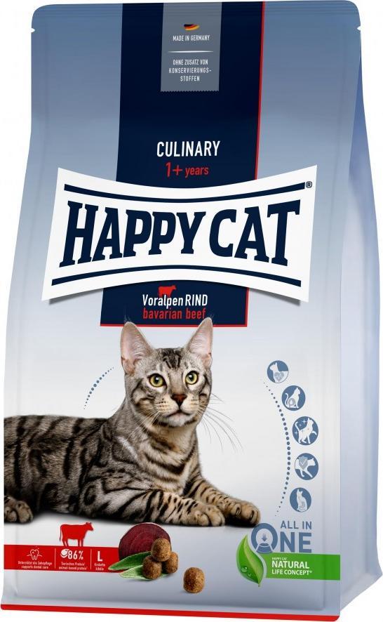 Happy Cat Culinary Wołowina bawarska, sucha karma, dla kotów dorosłych, 1,3 kg, worek