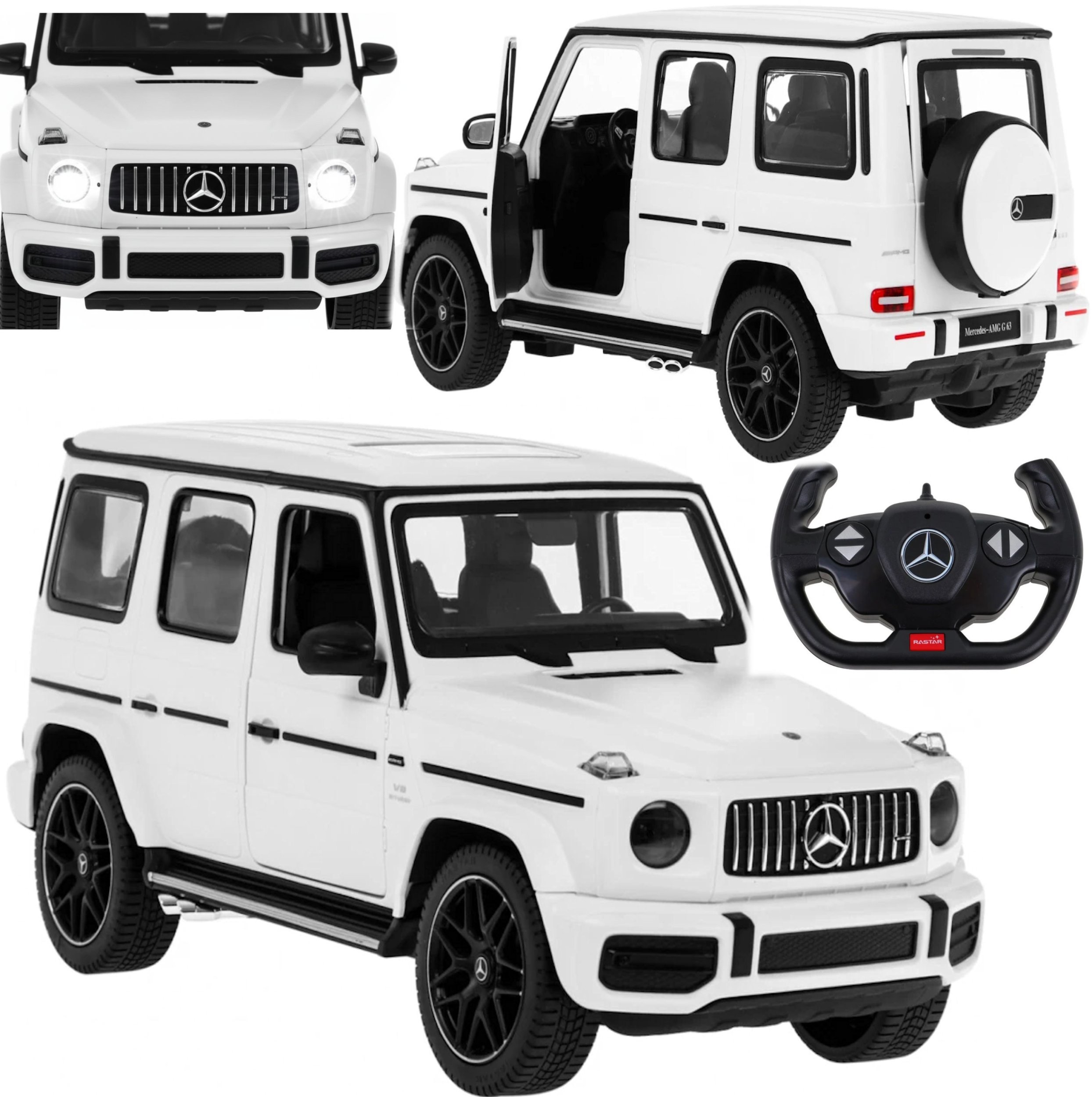 Zdjęcia - Auto dla dzieci COIL samochód zdalnie sterowany auto mercedes g 63 rc 1:14 na pilota biały