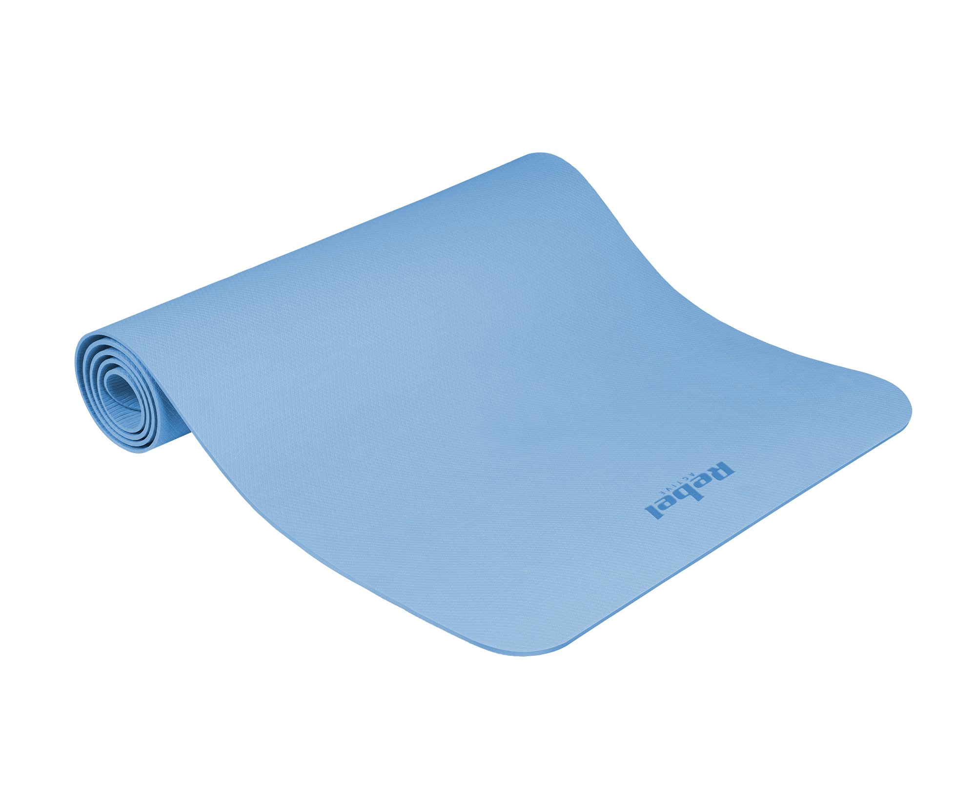 Rebel Active Mata gimnastyczna do ćwiczeń joga, pilates, fitness, 183x61cm, grubość 4mm, materiał TP...