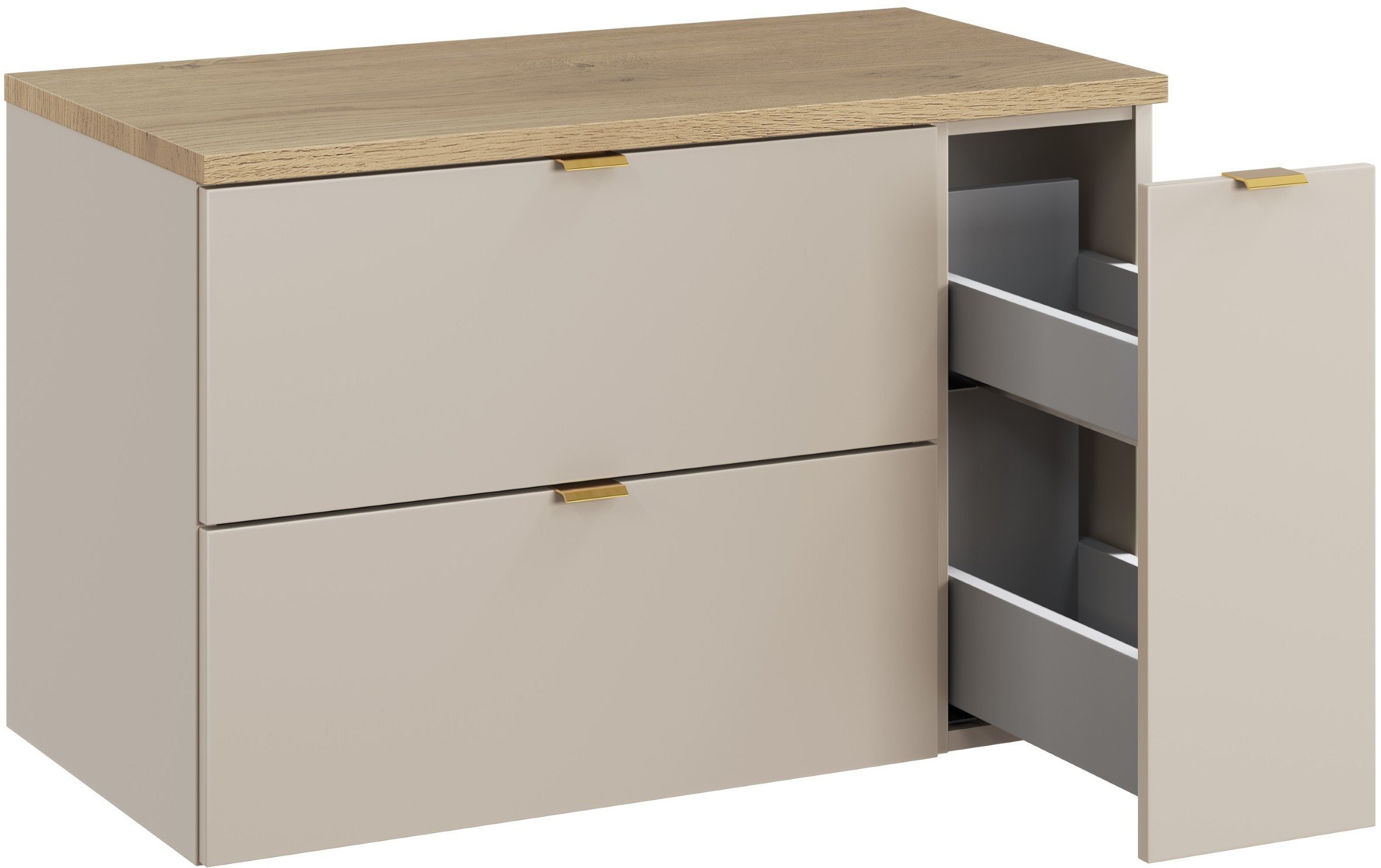 Zestaw meblowy 80cm z blatem i szafką cargo