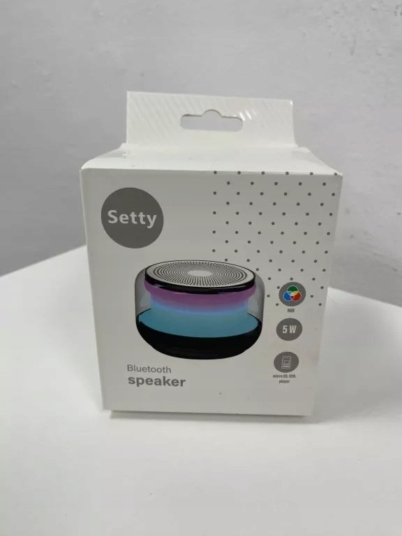 Głośnik Setty Setty głośnik okrągły RGB GB-700 czarny