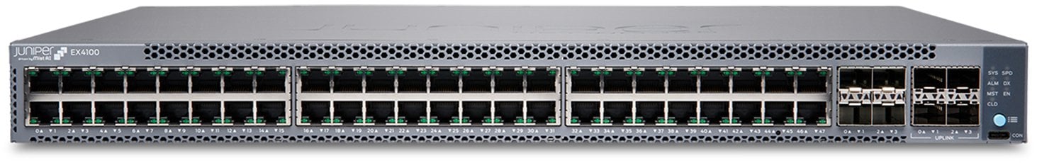Juniper EX4100-48T - 1 Gbps Obsługa PoE 1U Szary