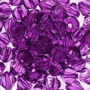 kufer-pasmanteria.pl Korale Akrylowe Diamentowe 8mm (30szt) Lawendowy