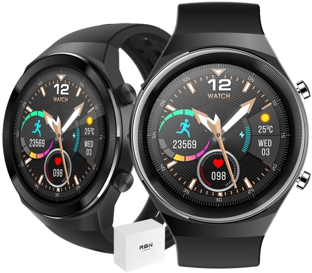 Smartwatch Rubicon SMARTWATCH MĘSKI ROZMOWY CIŚNIENIE MENU PL +GRAWER