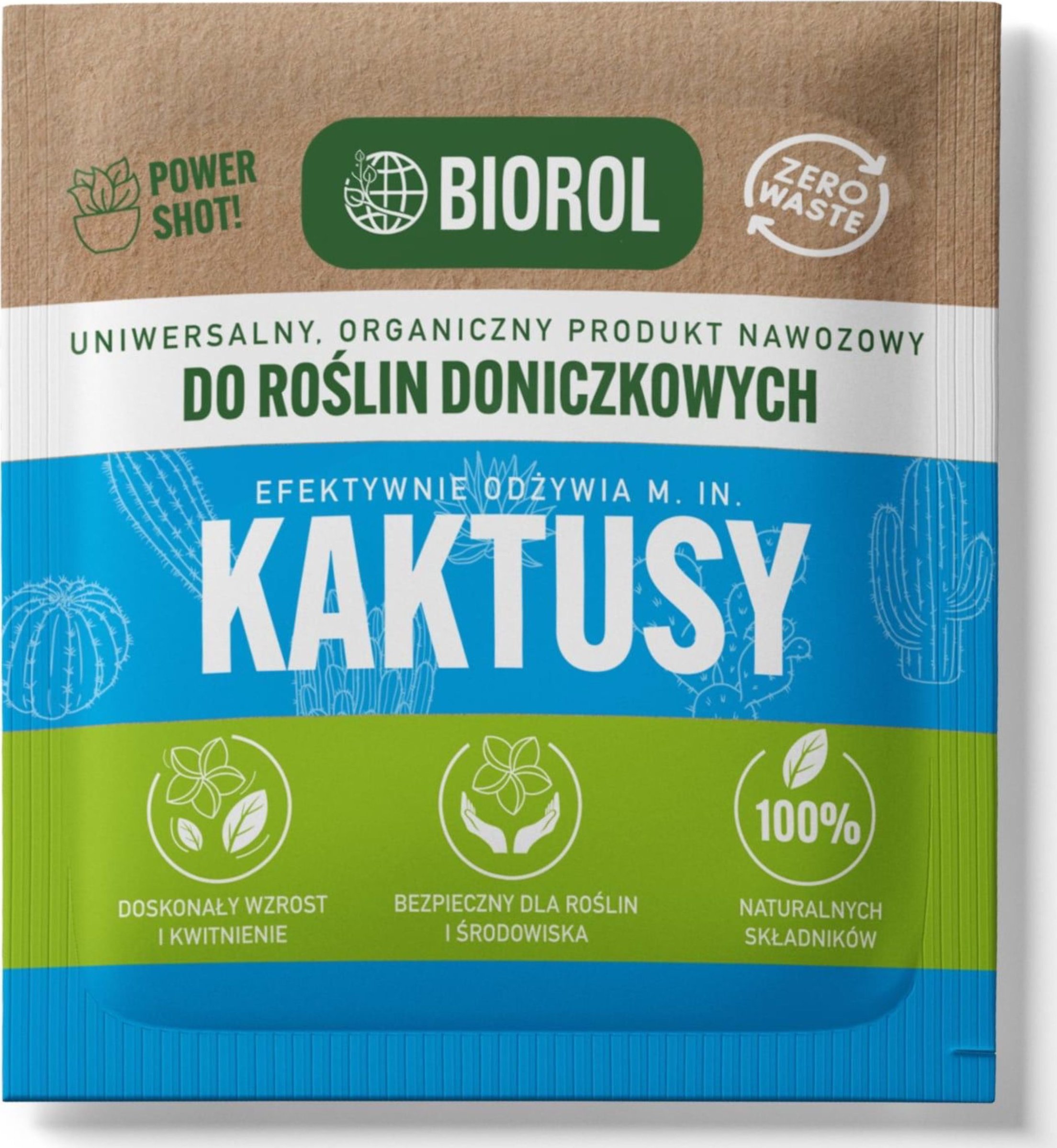 Nawóz BIOROL Power Shot 50g Kaktusy Sukulentów