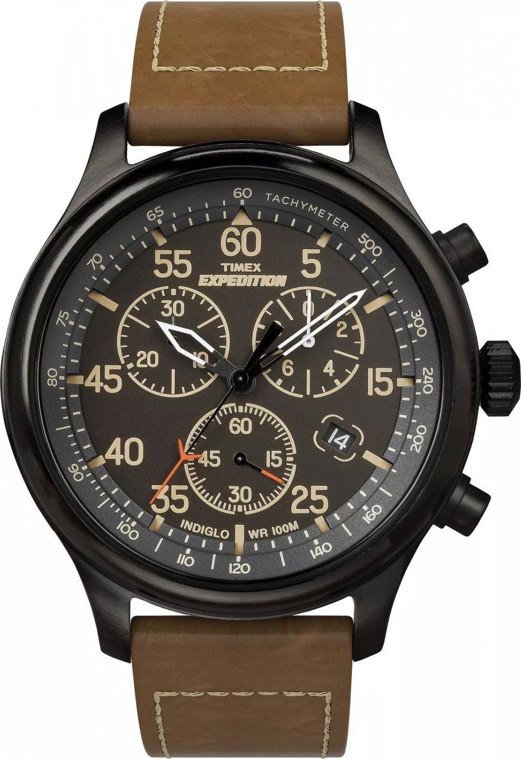 Zegarek Timex Zegarek męski Timex TW4B20800 brązowy
