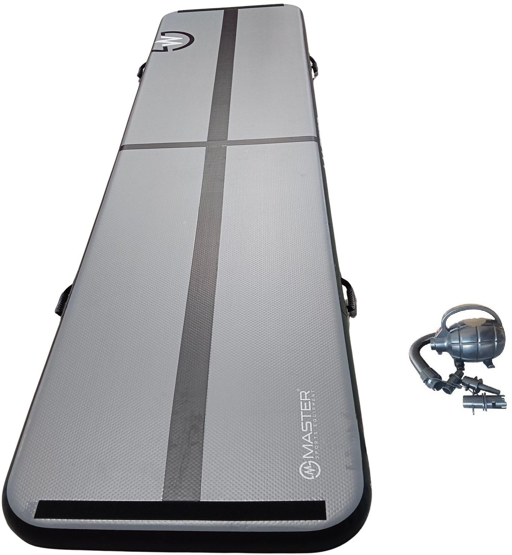 Master Airtrack Ścieżka Gimnastyczna Akrobatyczna MASTER S-Pro 600 x 150 x 20 cm - Antracytowo-Czarn...